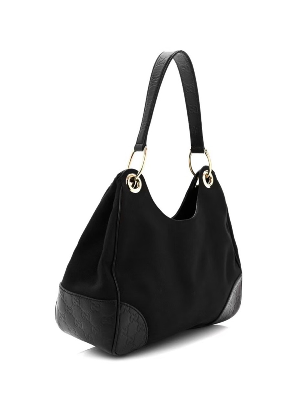 Gucci GG-Signature Trimmed Colbert Hobo bag in black‎ - Picture 3 of 16
